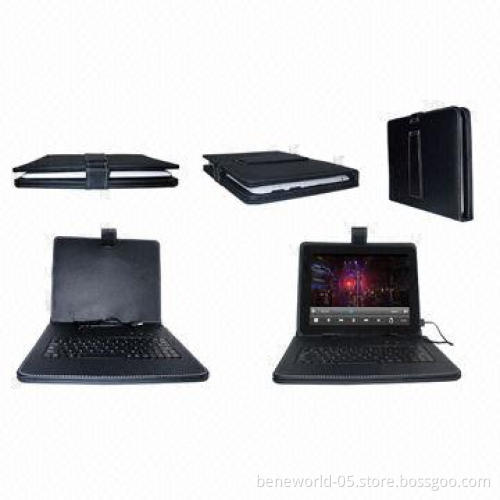 Tablet PC Cases with Keyboard, Built-in, High-capacity, Lithium Rechargeable Battery